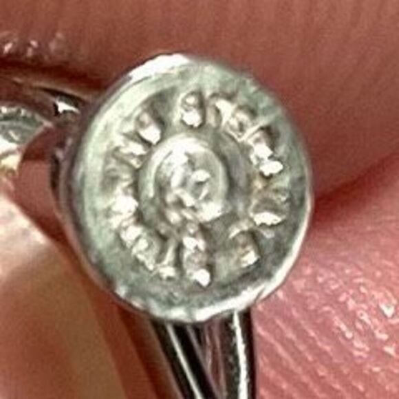 ANX Vintage Smokey Quartz & Sterling Earrings - Picture 7 of 9